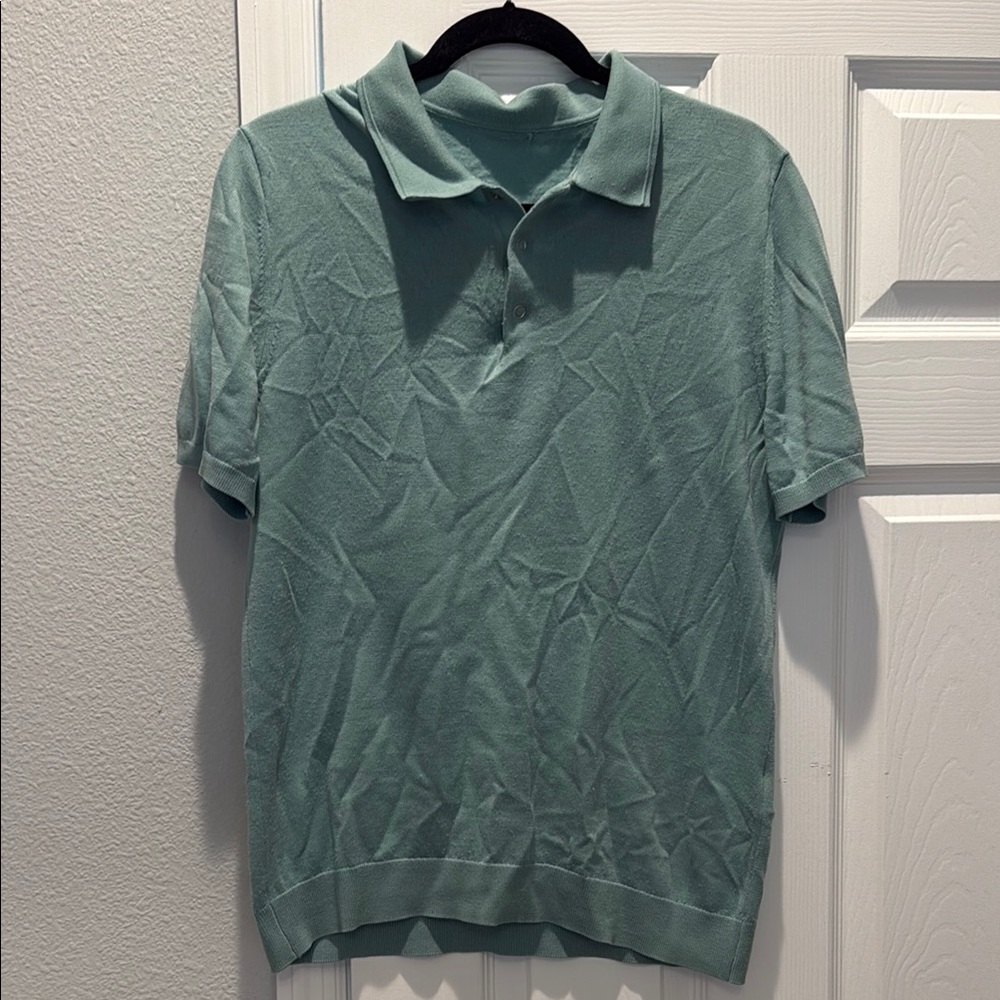 REISS Mens Merino Wool knit polo